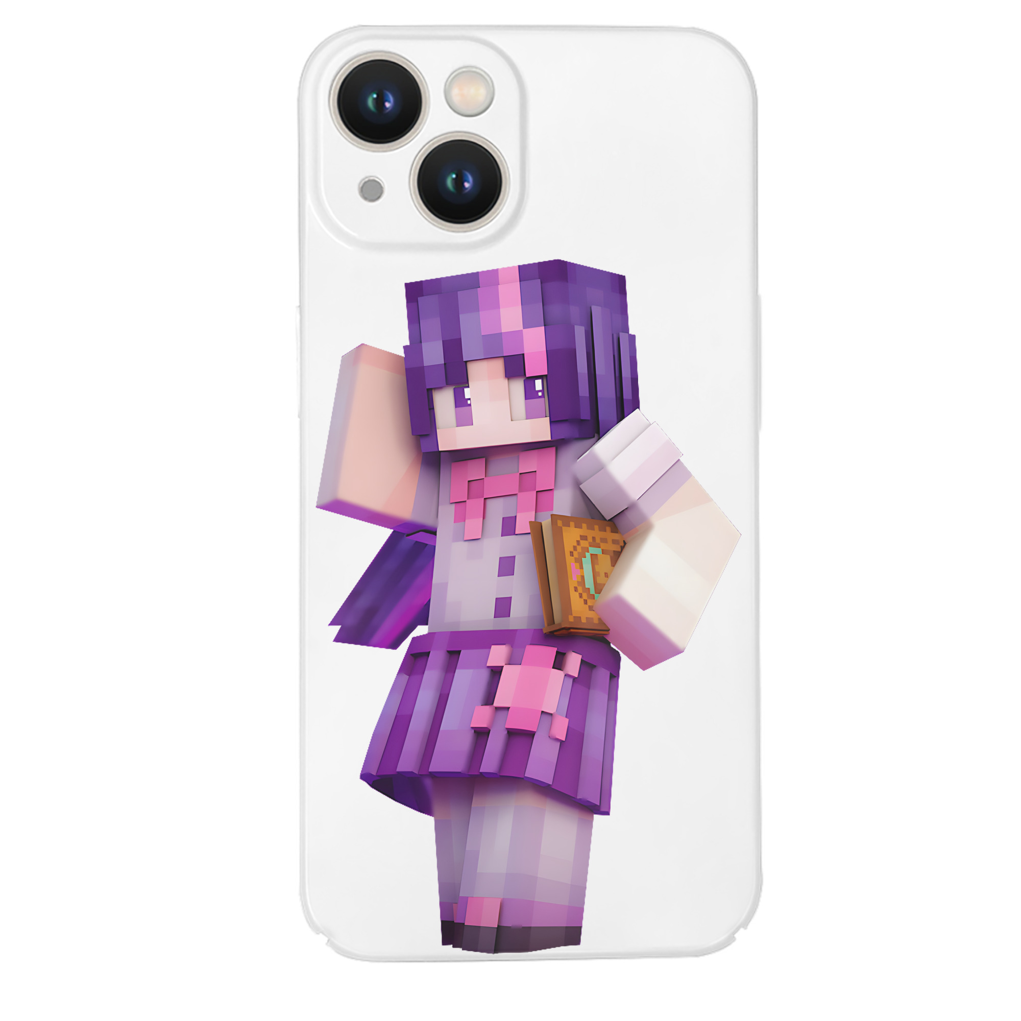 （画像用） マインクラフト ブロックの世界 Minecraft MC Block world 【iPhone 14シリーズ対応】ハードケース